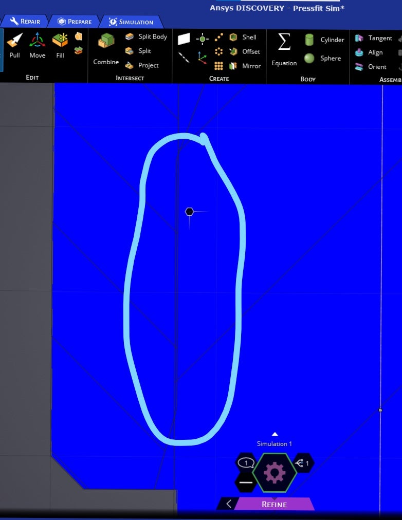 Overlapped geometry